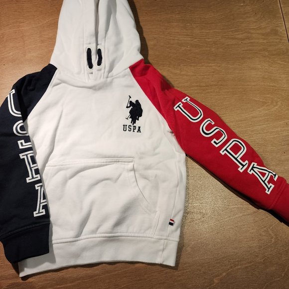 U.S. Polo Assn. BOYS WHITE LOGO HOODIE - Picture 3 of 5